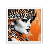 Elegant wrapped canvas featuring sketch simplification design